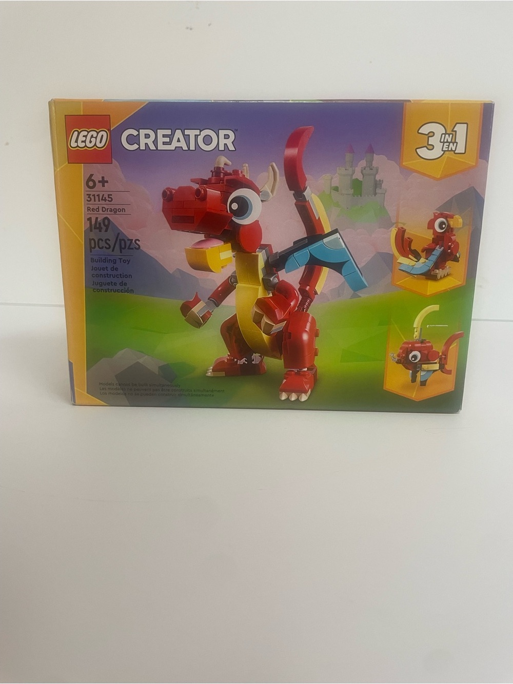 LEGO Creator 31145 Red Dragon 3-in-1 149pc NEW SEALED